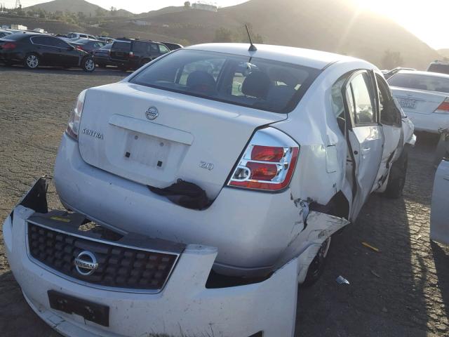 3N1AB61E27L689499 - 2007 NISSAN SENTRA 2.0 WHITE photo 4