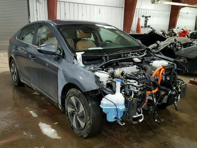 KMHC75LC7HU035386 - 2017 HYUNDAI IONIQ SEL GRAY photo 1