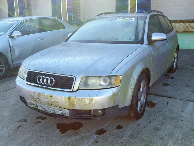 WAUVC68E02A310157 - 2002 AUDI A4 1.8T AV SILVER photo 2