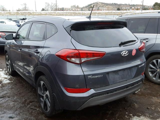 KM8J33A22GU096094 - 2016 HYUNDAI TUCSON LIM GRAY photo 3