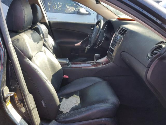 JTHBK262X62007962 - 2006 LEXUS IS250 BLUE photo 5