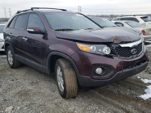 5XYKT3A61DG328807 - 2013 KIA SORENTO LX PURPLE photo 1