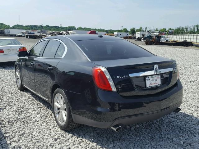 1LNHM94R89G605405 - 2009 LINCOLN MKS BLACK photo 3