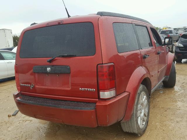 1D4PT4GK2BW528517 - 2011 DODGE NITRO HEAT RED photo 4