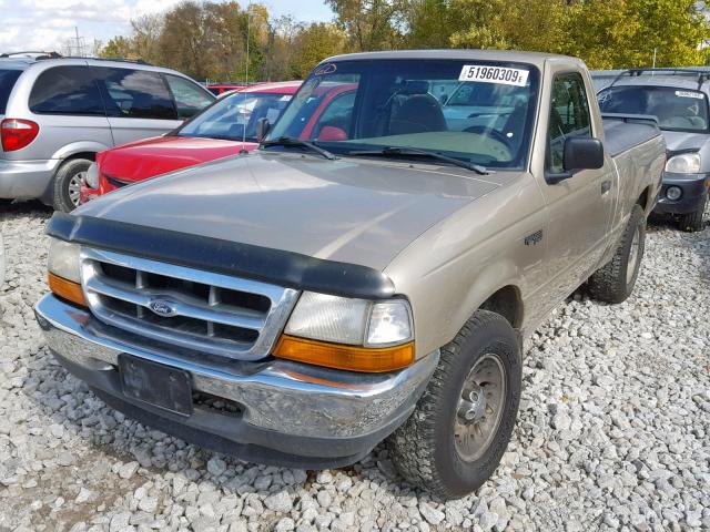 1FTYR10C3YPA49639 - 2000 FORD RANGER TAN photo 2