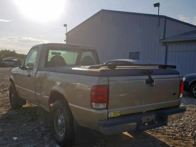 1FTYR10C3YPA49639 - 2000 FORD RANGER TAN photo 3