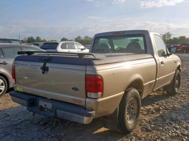 1FTYR10C3YPA49639 - 2000 FORD RANGER TAN photo 4