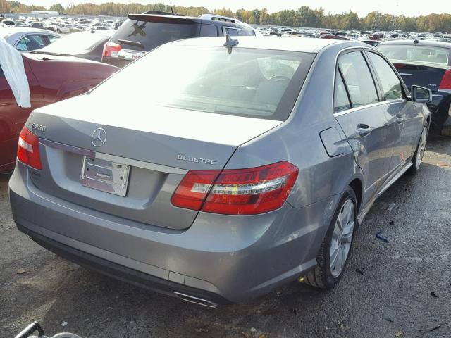 WDDHF2EB4BA440345 - 2011 MERCEDES-BENZ E 350 BLUE GRAY photo 4