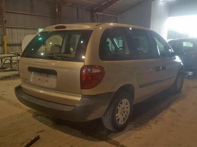 1D4GP25B86B536985 - 2006 DODGE CARAVAN SE GOLD photo 4