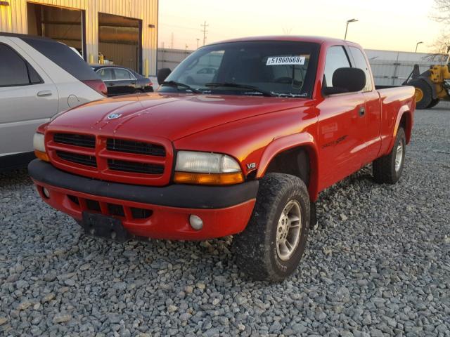 1B7GG22Y0WS732103 - 1998 DODGE DAKOTA RED photo 2