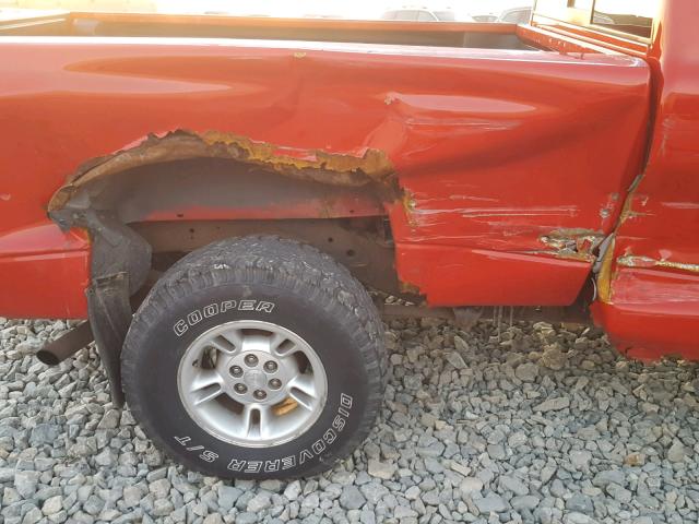 1B7GG22Y0WS732103 - 1998 DODGE DAKOTA RED photo 9