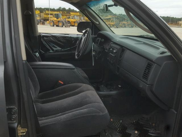 1B7HL48N72S562051 - 2002 DODGE DAKOTA QUA GRAY photo 5