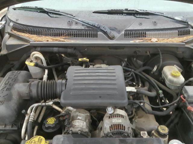 1B7HL48N72S562051 - 2002 DODGE DAKOTA QUA GRAY photo 7