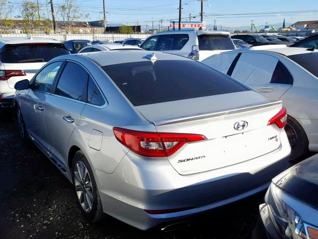 5NPE34AF7HH579851 - 2017 HYUNDAI SONATA SPO SILVER photo 3