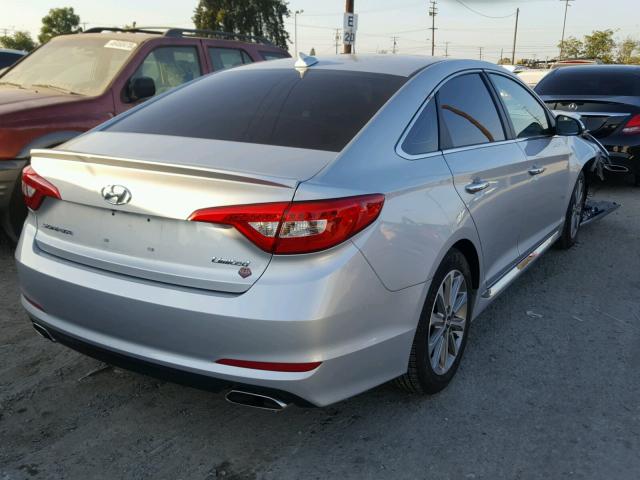 5NPE34AF7HH579851 - 2017 HYUNDAI SONATA SPO SILVER photo 4