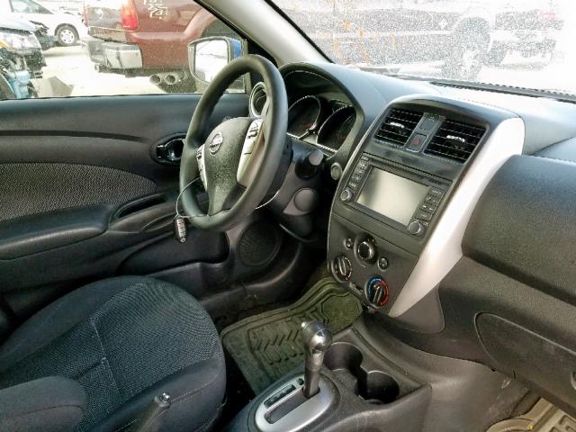 3N1CN7AP8FL950611 - 2015 NISSAN VERSA S BLUE photo 9