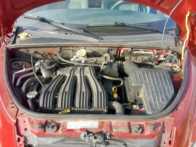 3A8FY48B08T141464 - 2008 CHRYSLER PT CRUISER RED photo 7