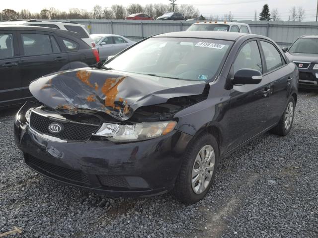 KNAFU4A25A5849564 - 2010 KIA FORTE EX BLACK photo 2