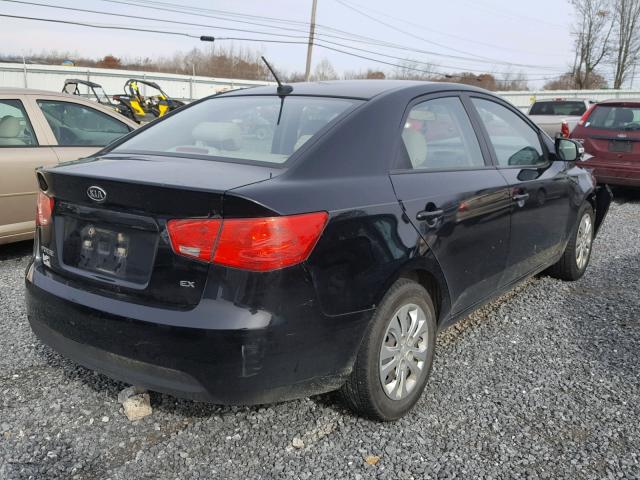 KNAFU4A25A5849564 - 2010 KIA FORTE EX BLACK photo 4