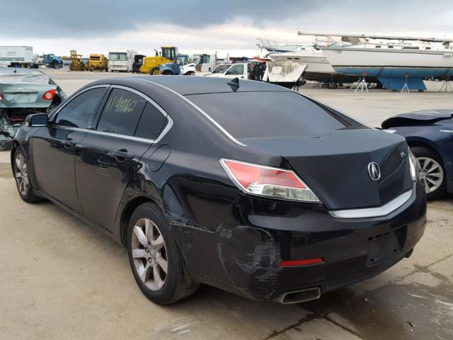 19UUA8F24DA014975 - 2013 ACURA TL BLACK photo 3