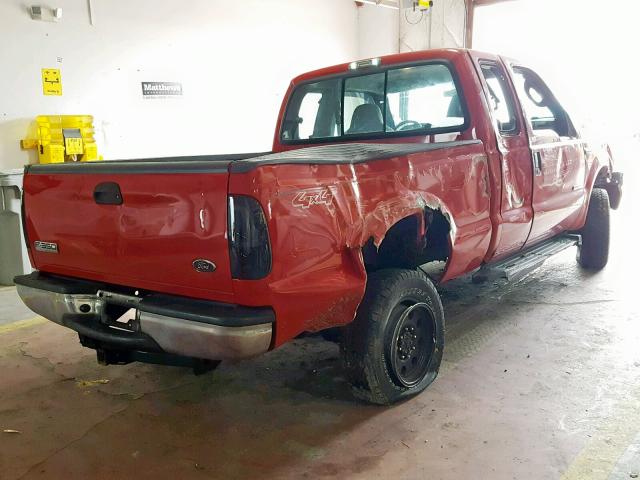 1FTWX31PX7EA74834 - 2007 FORD F350 SRW S RED photo 4