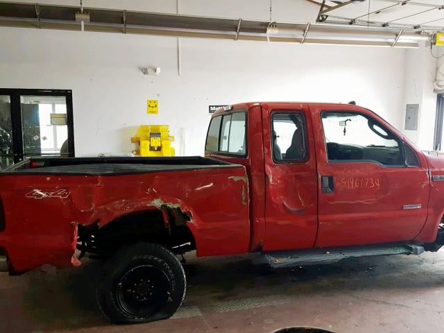 1FTWX31PX7EA74834 - 2007 FORD F350 SRW S RED photo 9