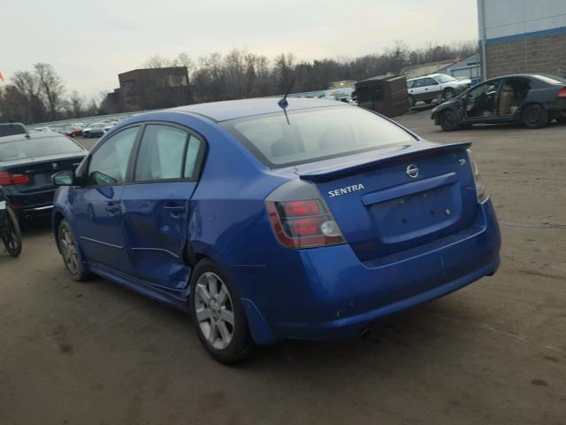 3N1AB61E49L692374 - 2009 NISSAN SENTRA 2.0 BLUE photo 3