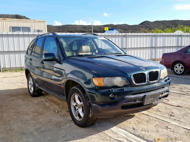 5UXFA53542LP28495 - 2002 BMW X5 3.0I GREEN photo 1