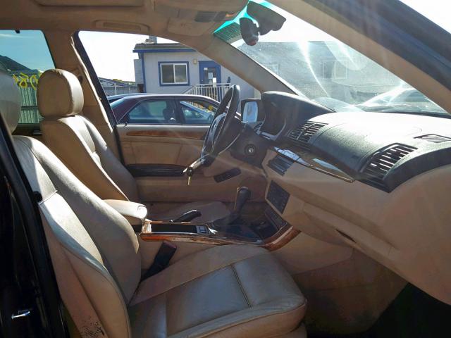 5UXFA53542LP28495 - 2002 BMW X5 3.0I GREEN photo 5