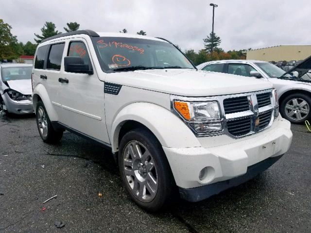 1D8GU58K89W531495 - 2009 DODGE NITRO SLT WHITE photo 1