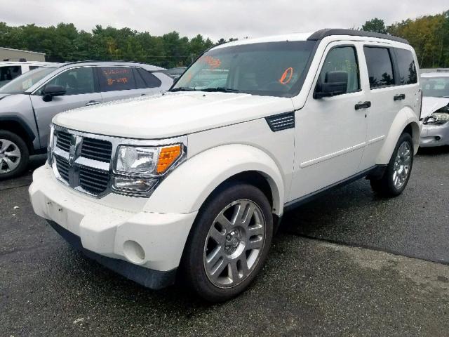 1D8GU58K89W531495 - 2009 DODGE NITRO SLT WHITE photo 2