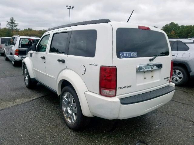 1D8GU58K89W531495 - 2009 DODGE NITRO SLT WHITE photo 3