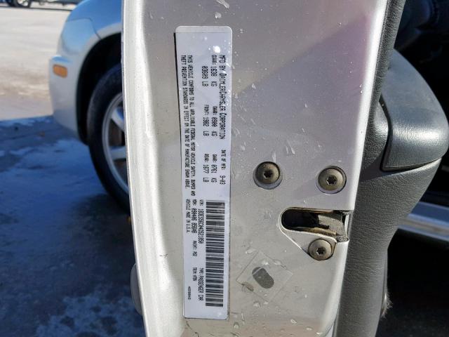 1B3ES56C04D521850 - 2004 DODGE NEON SXT SILVER photo 10