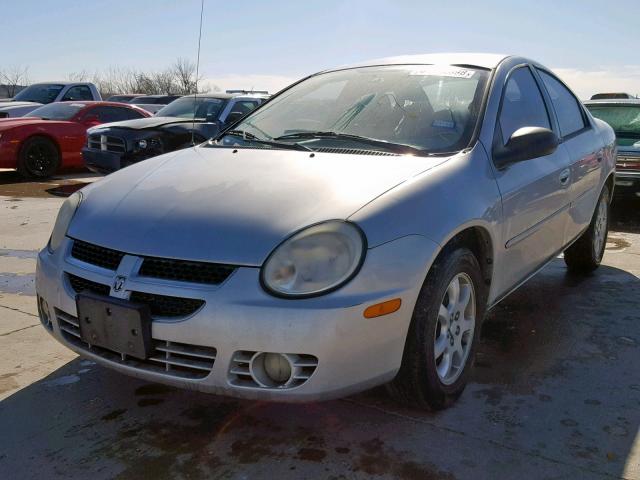 1B3ES56C04D521850 - 2004 DODGE NEON SXT SILVER photo 2