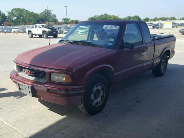 1GTCS1942S8532258 - 1995 GMC SONOMA RED photo 2