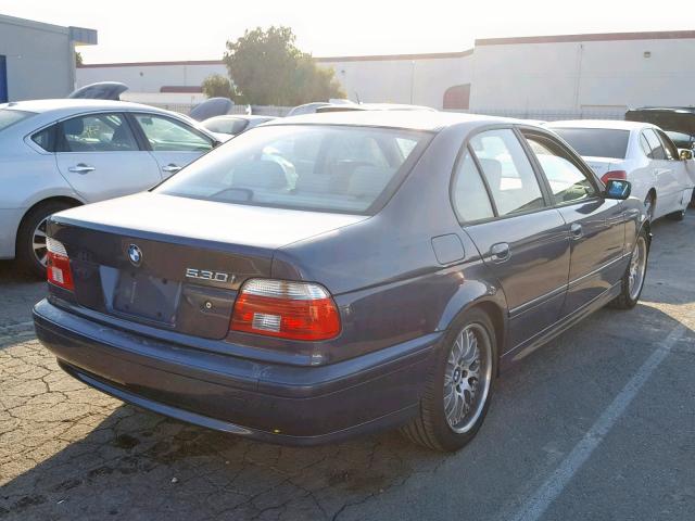 WBADT63492CH90801 - 2002 BMW 530 I AUTO BLUE photo 4