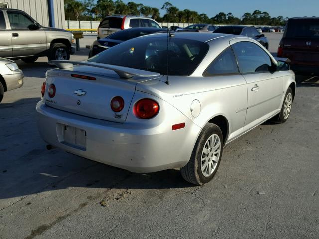 1G1AT18H897222391 - 2009 CHEVROLET COBALT LT SILVER photo 4