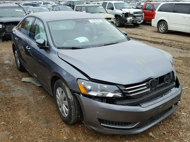 1VWAH7A38DC131175 - 2013 VOLKSWAGEN PASSAT S GRAY photo 1