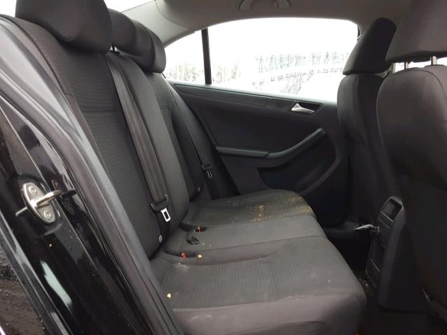 3VW1K7AJXFM257703 - 2015 VOLKSWAGEN JETTA BASE BLACK photo 6