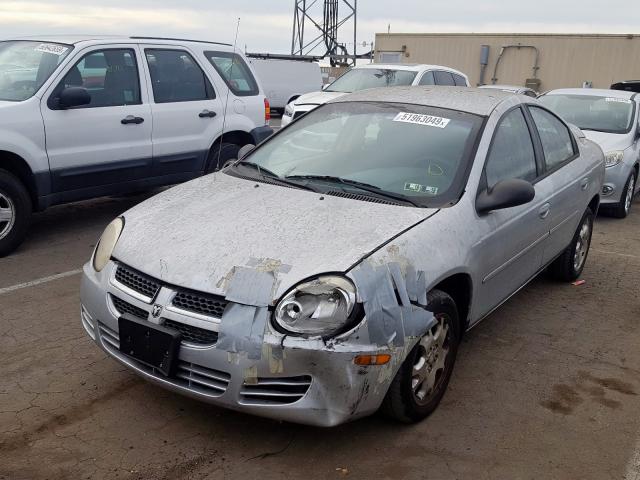 1B3ES56C44D544841 - 2004 DODGE NEON SXT SILVER photo 2