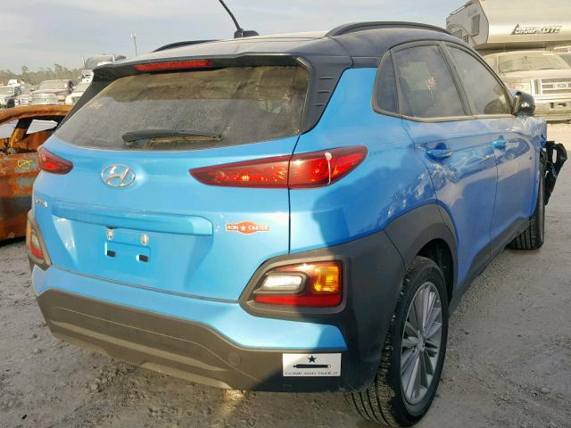 KM8K22AA7JU143135 - 2018 HYUNDAI KONA SEL BLUE photo 4