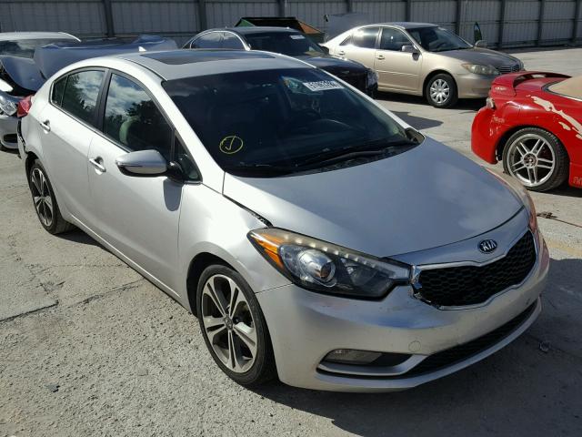 KNAFZ4A86E5060206 - 2014 KIA FORTE EX SILVER photo 1