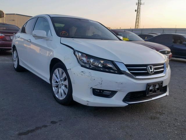 1HGCR3F82EA040617 - 2014 HONDA ACCORD EXL WHITE photo 1