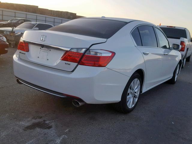 1HGCR3F82EA040617 - 2014 HONDA ACCORD EXL WHITE photo 4