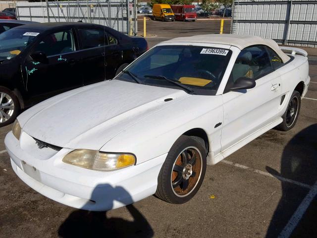 1FALP45X3TF203638 - 1996 FORD MUSTANG GT WHITE photo 2