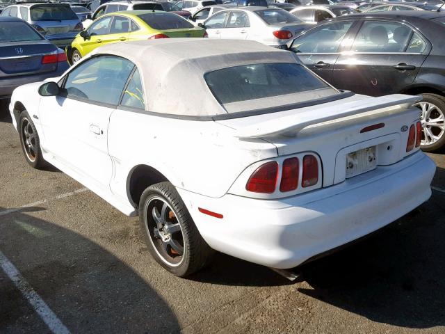 1FALP45X3TF203638 - 1996 FORD MUSTANG GT WHITE photo 3