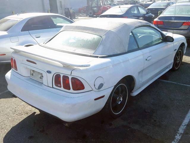 1FALP45X3TF203638 - 1996 FORD MUSTANG GT WHITE photo 4