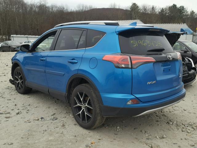 JTMJFREV3GD191301 - 2016 TOYOTA RAV4 SE BLUE photo 3