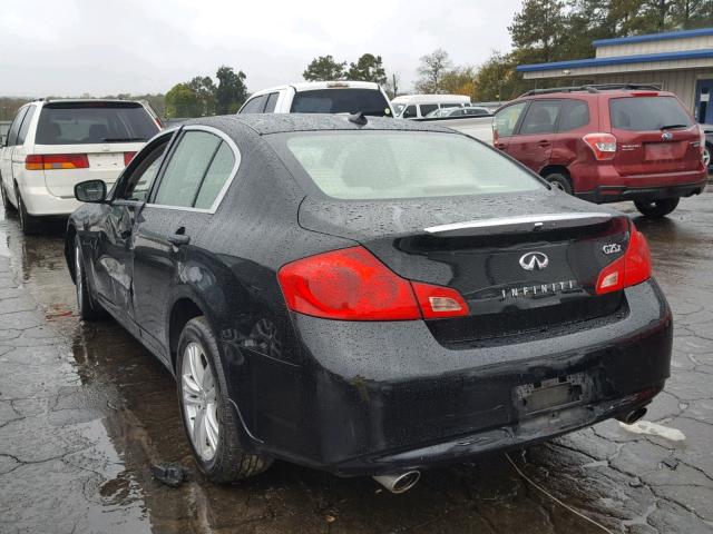 JN1DV6AR7BM652812 - 2011 INFINITI G25 BLACK photo 3