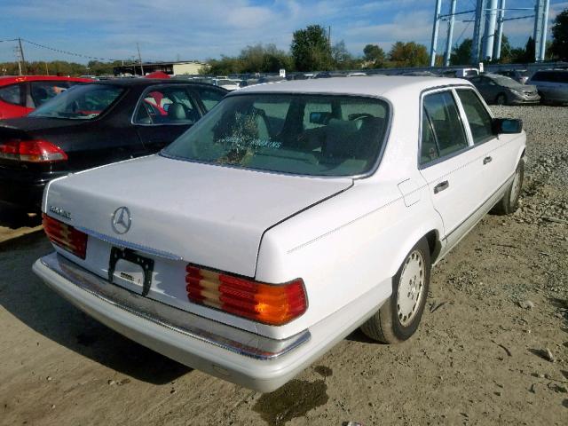 WDBCA24D0MA598110 - 1991 MERCEDES-BENZ 300 SE WHITE photo 4